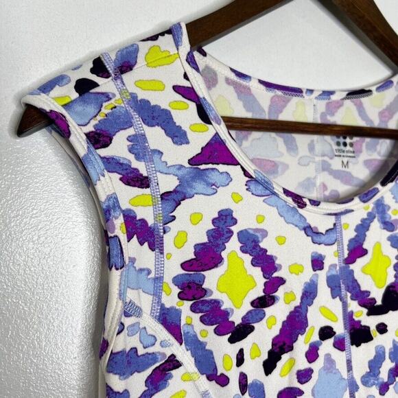 Title Nine Geometric Print Dress M Sleeveless Fit & Flare Athleisure Casual - Picture 2 of 7